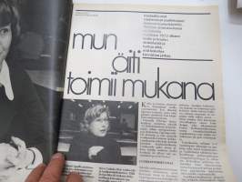 Kotiliesi 1976 nr 6, 15.3.1976, Turun vaatteet ja aatteet - Turku-erikoisnumero, Onko vaimo vaikuttaja, Varo palavaa tekstiiliä, Suomalaiselämää Keniassa, ym.