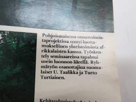 Kotiliesi 1976 nr 6, 15.3.1976, Turun vaatteet ja aatteet - Turku-erikoisnumero, Onko vaimo vaikuttaja, Varo palavaa tekstiiliä, Suomalaiselämää Keniassa, ym.