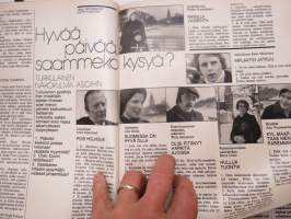 Kotiliesi 1976 nr 6, 15.3.1976, Turun vaatteet ja aatteet - Turku-erikoisnumero, Onko vaimo vaikuttaja, Varo palavaa tekstiiliä, Suomalaiselämää Keniassa, ym.