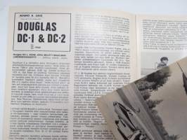 Suomen Siivet 1973 nr 6 - Ilmailuhistoriallinen lehti, viimeinen ilmestynyt numero, Douglas DC 1 &amp; 2, Caudron C.714:n &quot;ranskalainen visiitti&quot;, Laivue 16 toiminnassa