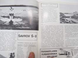 Suomen Siivet 1972 nr 4-5 - Ilmailuhistoriallinen lehti, Hurricanen historiaa osa 2. Savrov S-2, Hispano Ripon, Airspeed Envoy, Sotalentoja Heinkel vesikoneella, ym.