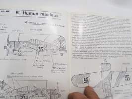 Suomen Siivet 1972 nr 4-5 - Ilmailuhistoriallinen lehti, Hurricanen historiaa osa 2. Savrov S-2, Hispano Ripon, Airspeed Envoy, Sotalentoja Heinkel vesikoneella, ym.