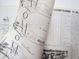 Suomen Siivet 1971 nr 2 - Ilmailuhistoriallinen lehti, Bulldog-kehityshistoriaa, Hävittäjä BU-59, Polikarpov R-5, Perinnekoneen enstisöintityöstä, ym.