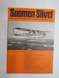 Suomen Siivet 1971 nr 5 - Ilmailuhistoriallinen lehti, Wihuri Lentohuolto 20-vuotias, Georges Levy R, Mersuja hoitamassa, Eino Luukkanen valokuva-albumista, ym.