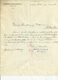 Virolahden Osuuskauppa rl Virolahti 1921 - firmalomake