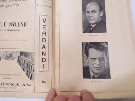 Åbo Svenska Teater spelåret 1951-1952, &quot;Gå i kloster, Ofelia&quot;, Program -käsiohjelma / theatre program