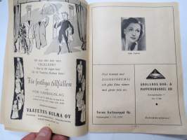 Åbo Svenska Teater spelåret 1951-1952, &quot;Gå i kloster, Ofelia&quot;, Program -käsiohjelma / theatre program