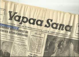 Vapaa Sana 10.6. 1951