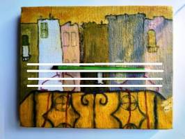 Johannes Kangas 1998 öljyvärimaalaus kankaalle 20x25,5