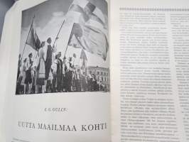 Nuorisoseuraväen Joulu 1955 -joululehti, Itsekasvatuksen päämäärä, Santeri Alkio, Kanteleensoittaja Kreeta Haapasalo, Suur-Suvipäivien kansantanhuja -värikuva, ym.