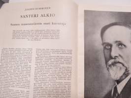 Nuorisoseuraväen Joulu 1955 -joululehti, Itsekasvatuksen päämäärä, Santeri Alkio, Kanteleensoittaja Kreeta Haapasalo, Suur-Suvipäivien kansantanhuja -värikuva, ym.