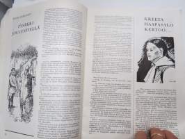 Nuorisoseuraväen Joulu 1955 -joululehti, Itsekasvatuksen päämäärä, Santeri Alkio, Kanteleensoittaja Kreeta Haapasalo, Suur-Suvipäivien kansantanhuja -värikuva, ym.