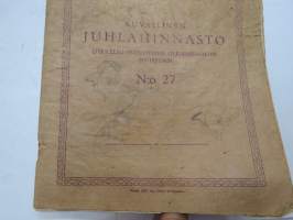 O. Teod. Wuorio Vaasa - Suomen suurin postipakettien lähetysliike - Kuvallinen juhlahinnasto nr 27 (1927)