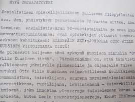 Suuri suomalainen internationalisti Otto Wille Kuusinen - Eteenpäin SKP:n johdolla Otto Wille Kuusisen viitoitttamaa tietä! -pioneerijulkaisu