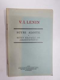 Suuri aloite - Miten kilpailu on järjestettävä?