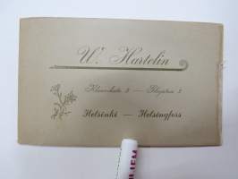 A. Wirtanen - pistosilmä, Atelier W. Hartelin, Helsingfors - Helsinki -visiittikorttivalokuva / visit card photo / cdv