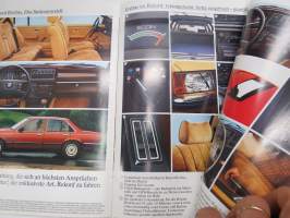Opel Rekord 1982 -myyntiesite / sales brochure