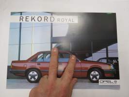 Opel Rekord Royal 1985 -myyntiesite / sales brochure