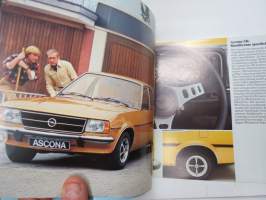Opel 1979 -myyntiesite / sales brochure