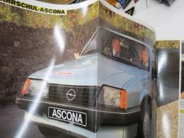 Opel Kadett / Ascona / Record Fahrschulewagen 1985 -myyntiesite / sales brochure