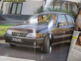 Opel Kadett / Ascona / Record Fahrschulewagen 1985 -myyntiesite / sales brochure