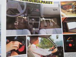 Opel Kadett / Ascona / Record Fahrschulewagen 1985 -myyntiesite / sales brochure