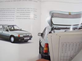 Opel Kadett / Omega Caravan 1991 -myyntiesite / sales brochure