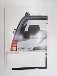 Opel Kadett Caravan 1986 -myyntiesite / sales brochure