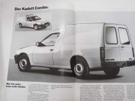 Opel Kadett Combo 1986 -myyntiesite / sales brochure