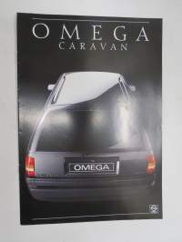 Opel Omega Caravan 1987 -myyntiesite / sales brochure