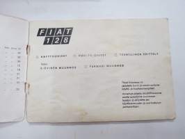 Fiat - Omistajan käsikirja / Instruktionsbok -käyttöohjekirja
