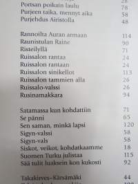 Lauluja Turusta - Turkuseura - Turku-aiheinen laulukirja