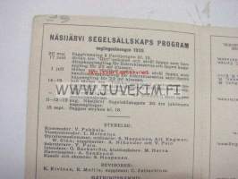 Näsijärven Purjehdusseura 1928 -ohjelma / Näsijärvi Segelsällkaps program