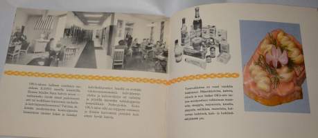 Ne täyteläiset, hienot maut...  . Oka kahvi esite vuodelta 1950