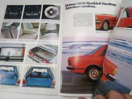 Datsun 180B Bluebird -myyntiesite / sales brochure
