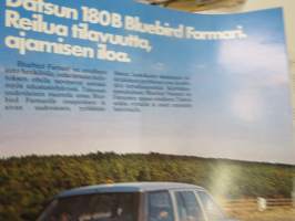 Datsun 180B Bluebird -myyntiesite / sales brochure