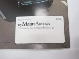 Peugeot 504 1978 -myyntiesite / sales brochure