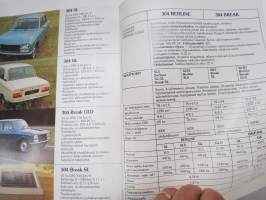 Peugeot 304 1978 -myyntiesite / sales brochure
