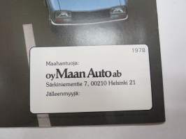 Peugeot 304 1978 -myyntiesite / sales brochure