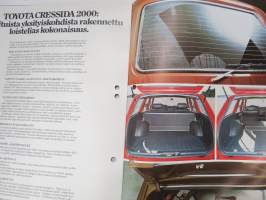 Toyota Cressida 2000 1978 -myyntiesite / sales brochure
