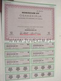 Nobiscum Oy, Helsinki 1991, 200 mk -osakekirja