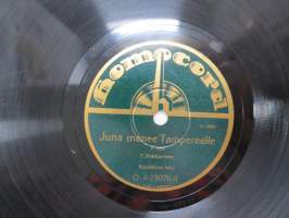 Homocord O.4-23076 T. Pekkarinen - Juna menee Tampereelle I / II kuulelma levy -savikiekkoäänilevy / 78 rpm 10&quot; record