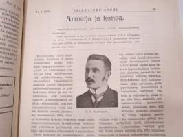 Itsenäinen Suomi 1929 nr 4 Maanpuolustusnumero, Puolustusvoimat ja palveusaika, armeija ja kansa,Puolustuspoliittinen asema, Siviiliväen puolustautumisesta...