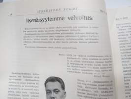 Itsenäinen Suomi 1929 nr 2 Itsenäisyyden muistomerkki ja stadion, Itsenäisyytemme velvoitus, Itämaitten kansat itsenäisyyttään turvaamassa, Elokuva &quot;Meidän poikamme&quot;