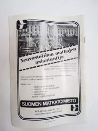Moskovan Suuri Sirkus Suomessa 1981 -esite / ohjelma -program