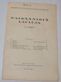 Naisäänisiä lauluja 33. vihko