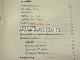 Perkins 4.236, 6.354 handbook -käyttöohjekirja ruotsiksi