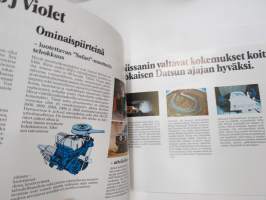 Datsun 160 J Violet -myyntiesite / sales brochure