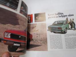 Datsun 160 J Violet -myyntiesite / sales brochure
