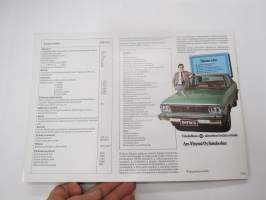 Datsun 160 J Violet -myyntiesite / sales brochure